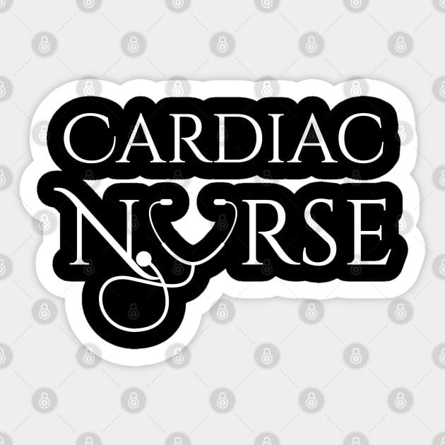 Cardiac Nurse Sticker by maro_00